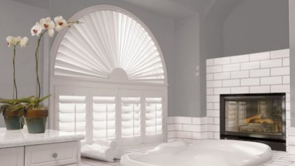 Shutters for Specialty Shape Windows in San Diego